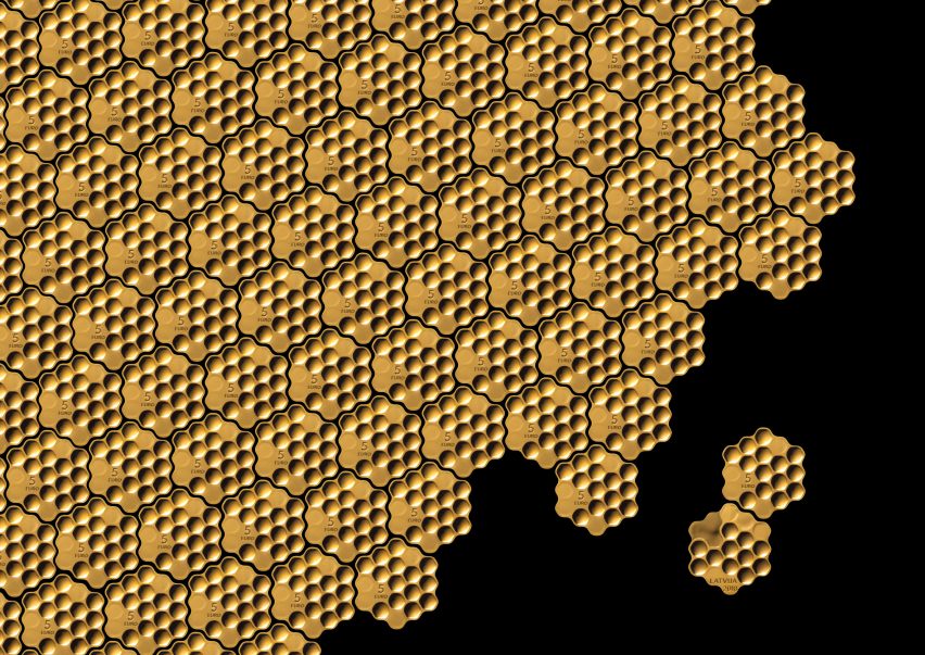 Arthur Analts pays tribute to Latvia with honeycomb coin design