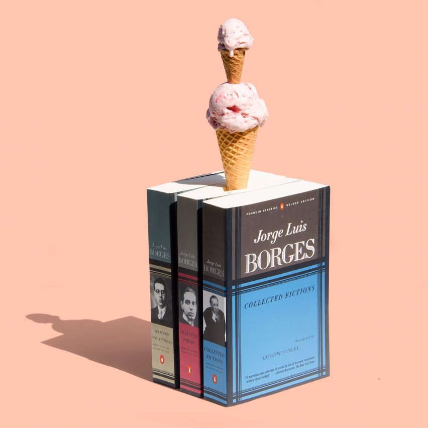 Ben Denzer marries ice cream with books in summery photography series