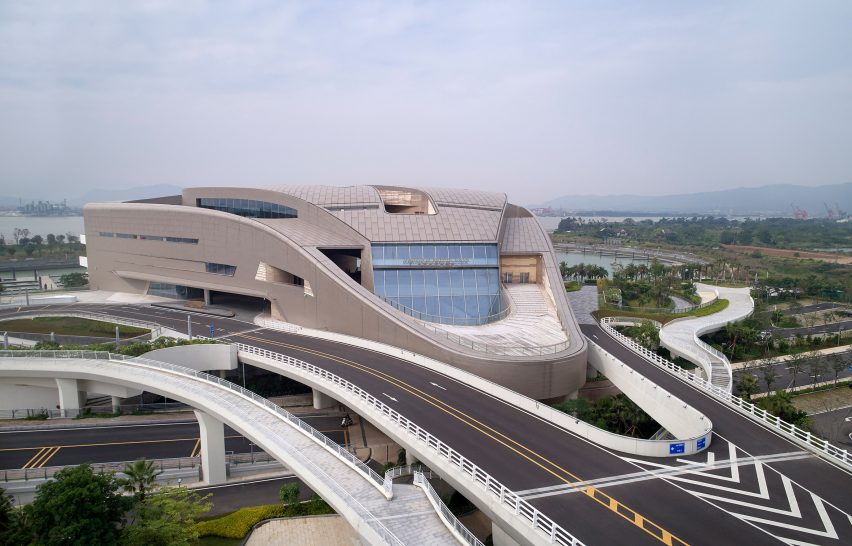 UNStudio reveals new riverside marina and clubhouse inspired by the shape of luxury yachts