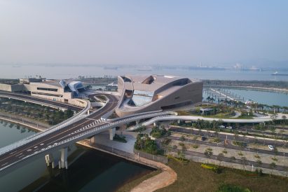 UNStudio reveals new riverside marina and clubhouse inspired by the shape of luxury yachts