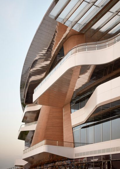 UNStudio reveals new riverside marina and clubhouse inspired by the shape of luxury yachts