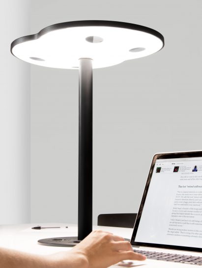 C-224 lamp uses LiFi technology to transmit data through beams of light