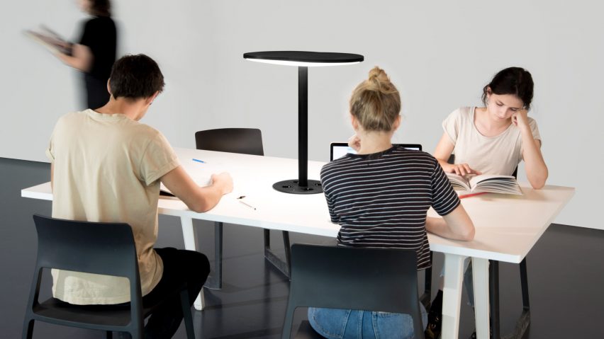 C-224 lamp uses LiFi technology to transmit data through beams of light
