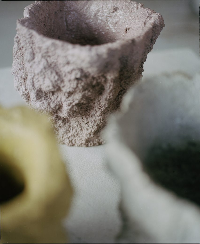 Vases designed for Copenhagen's Noma restaurant look like lava rocks
