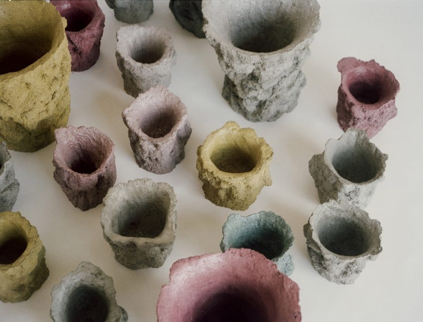 Vases designed for Copenhagen's Noma restaurant look like lava rocks