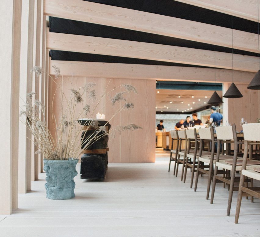 Vases designed for Copenhagen's Noma restaurant look like lava rocks