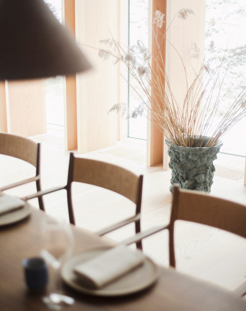 Vases designed for Copenhagen's Noma restaurant look like lava rocks