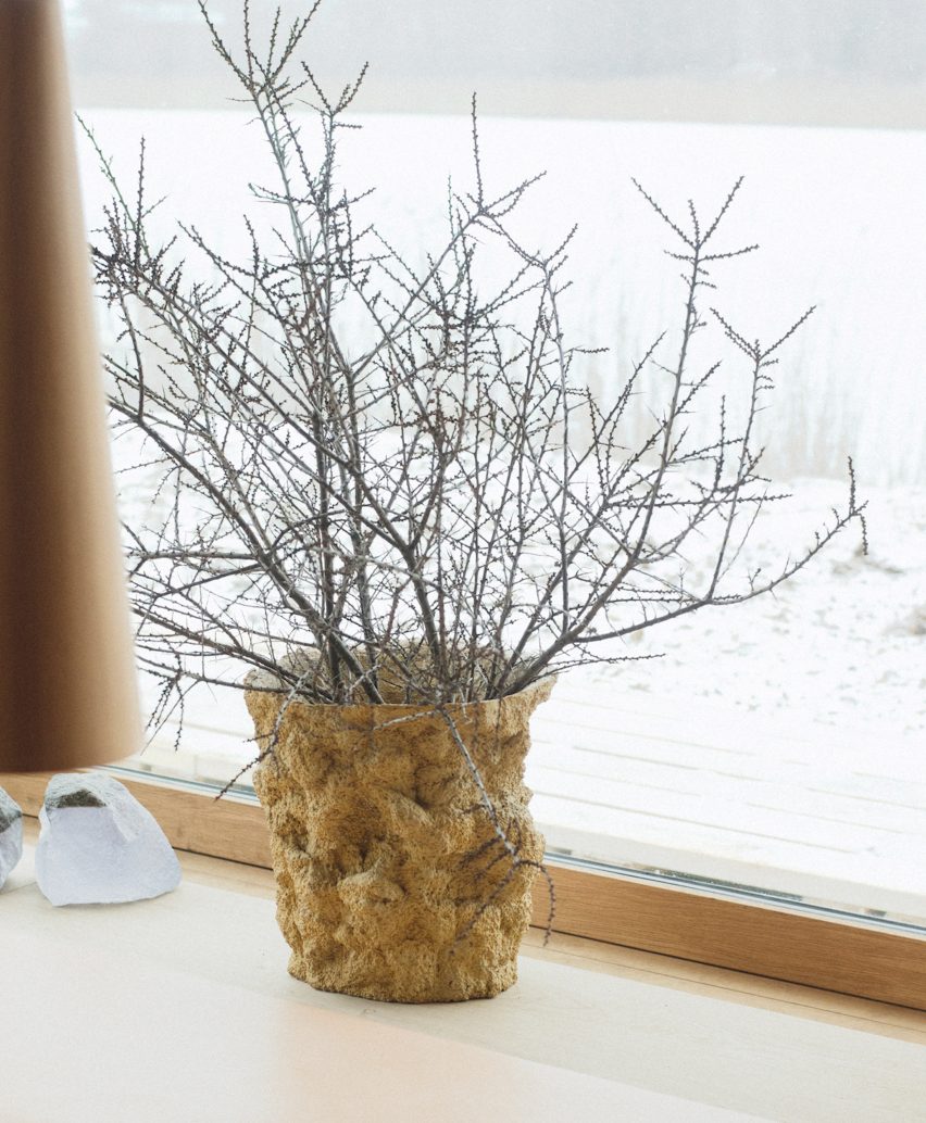 Vases designed for Copenhagen's Noma restaurant look like lava rocks