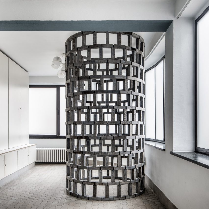 Conrad Willems creates modular stone structures based on children’s building blocks