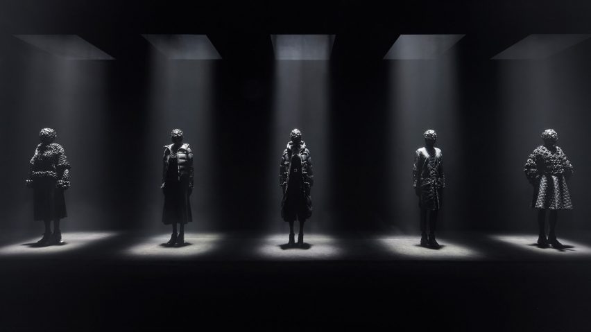 Kei Ninomiya uses Moncler's down jacket as basis for all-black collection