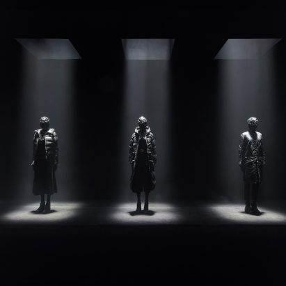 Kei Ninomiya uses Moncler's down jacket as basis for all-black collection