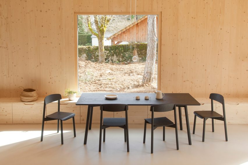 Atelier Ordinaire's house in Beaune is made almost entirely from wood