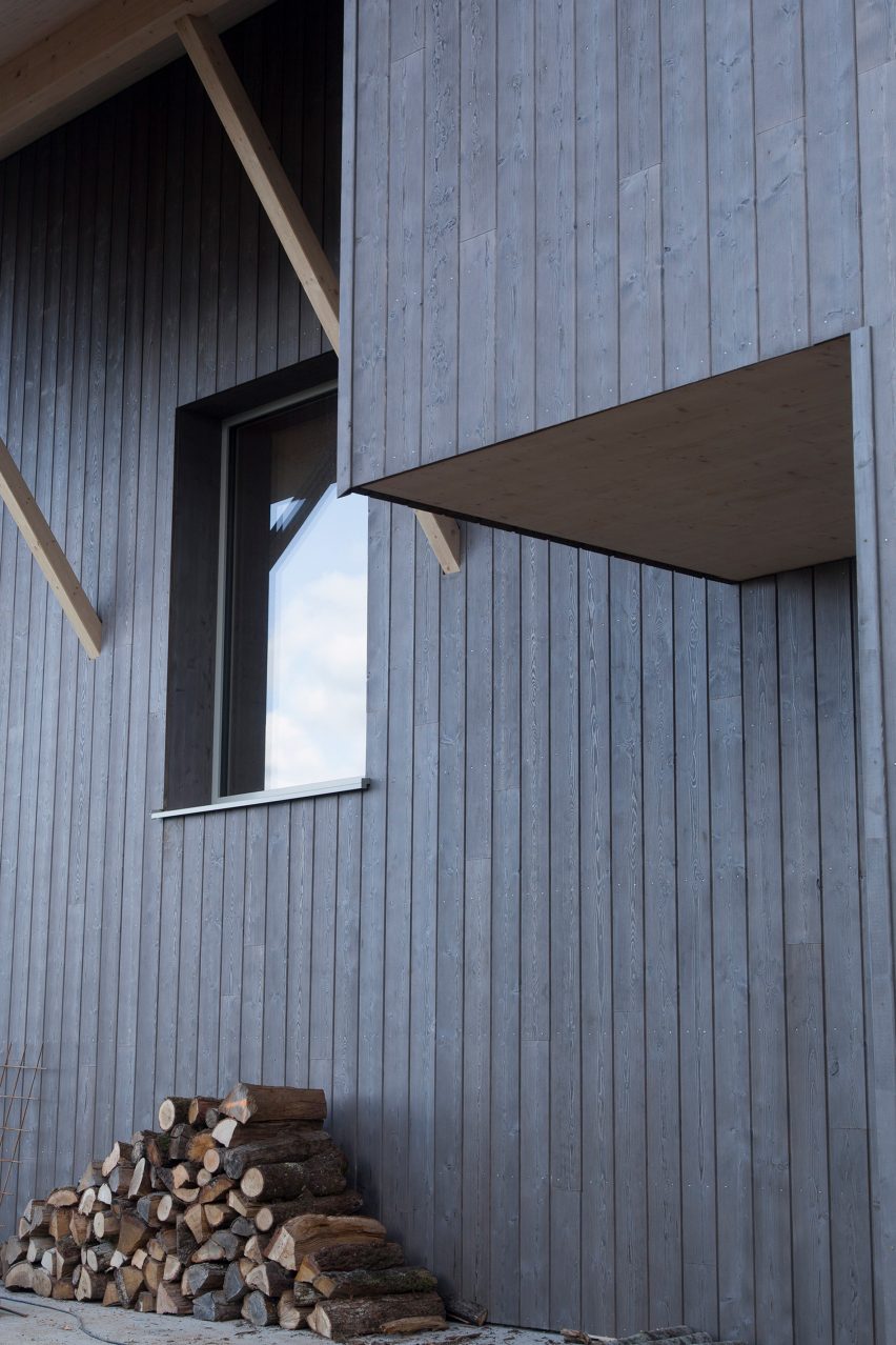 Atelier Ordinaire's house in Beaune is made almost entirely from wood