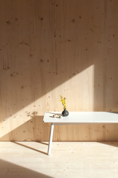 Atelier Ordinaire's house in Beaune is made almost entirely from wood