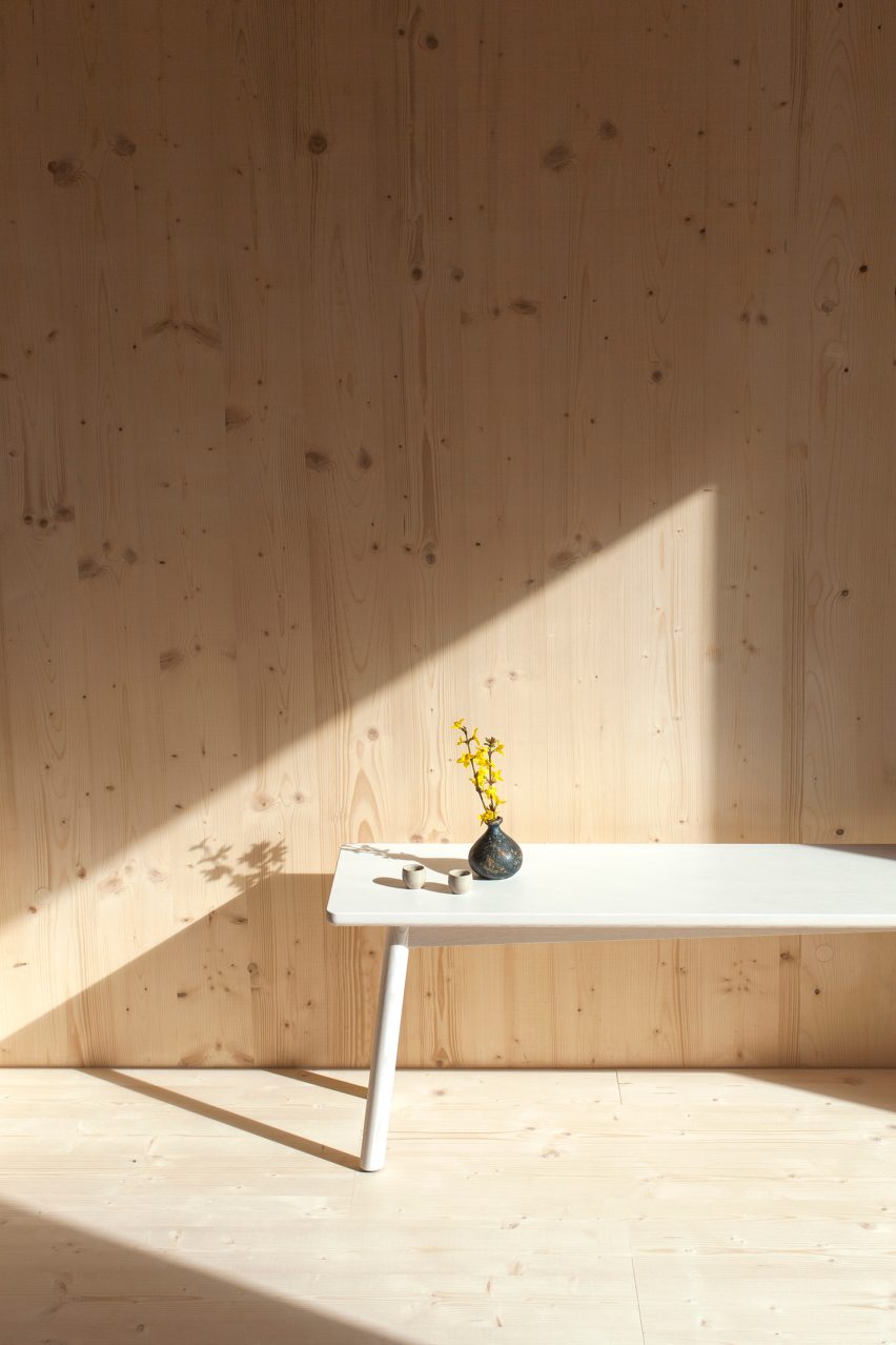 Atelier Ordinaire's house in Beaune is made almost entirely from wood