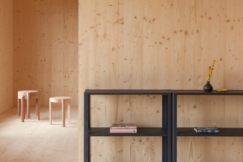 Atelier Ordinaire's house in Beaune is made almost entirely from wood