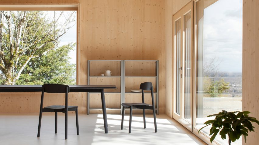 Atelier Ordinaire's house in Beaune is made almost entirely from wood