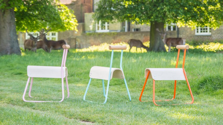 Masahiko Ito redesigns school chair to improve posture and tackle fidgeting