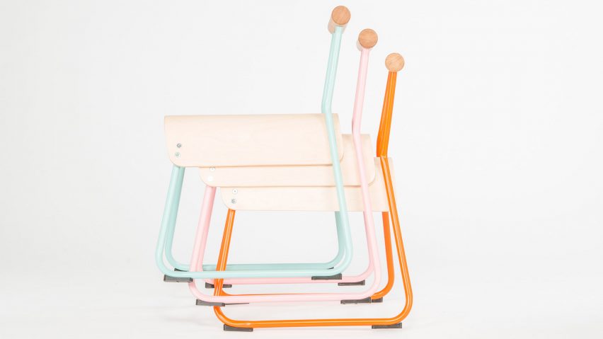 Masahiko Ito redesigns school chair to improve posture and tackle fidgeting