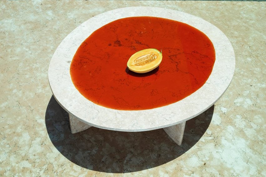 Carla Baz debuts resin and marble furniture in Beirut
