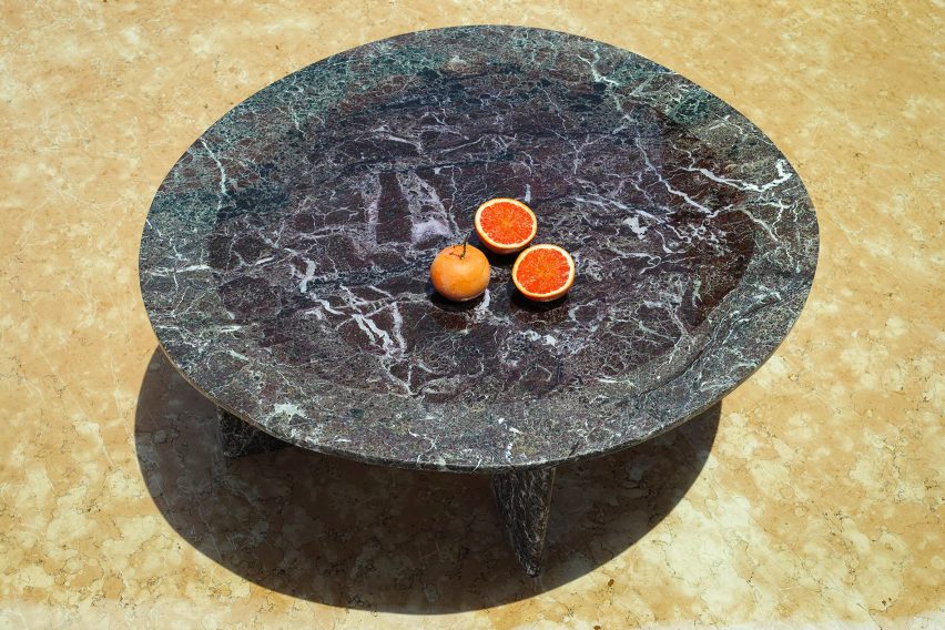 Carla Baz debuts resin and marble furniture in Beirut