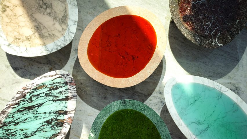 Carla Baz debuts resin and marble furniture in Beirut