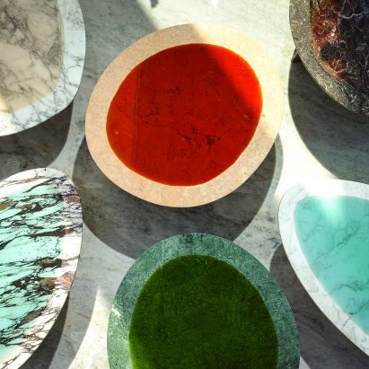Carla Baz debuts resin and marble furniture in Beirut