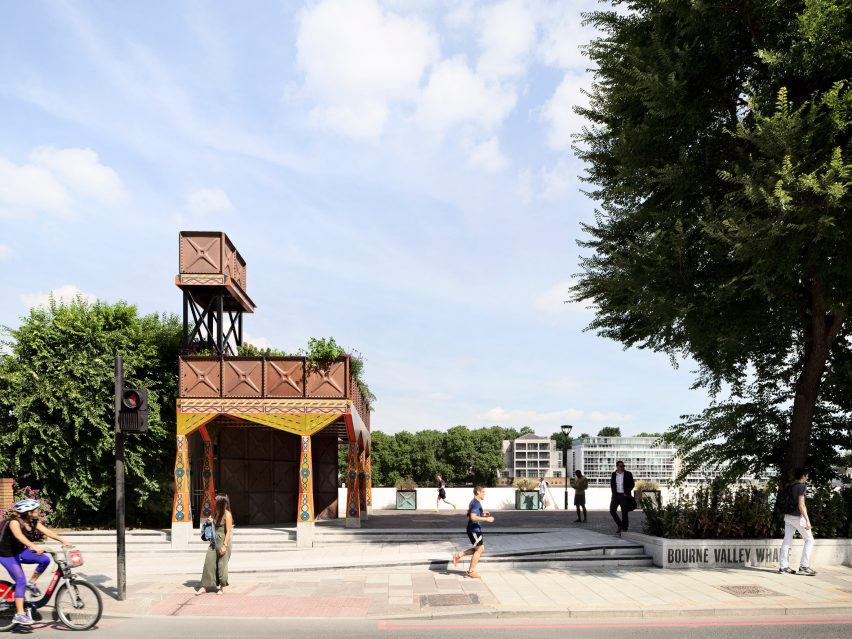 Thames Walk pavilion by Studio Weave