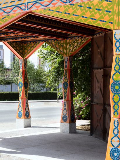 Thames Walk pavilion by Studio Weave