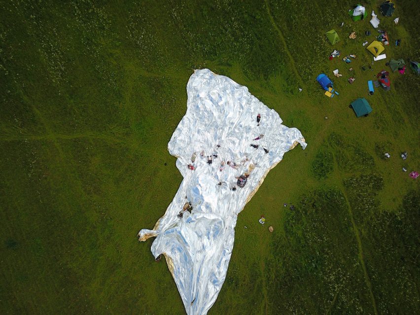 The Blanket at Burning Man by Alex Schtanuk