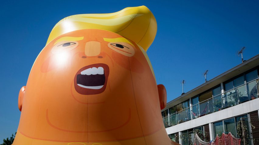 Latest Dezeen Weekly features Trump Baby blimp and an interview with Stella McCartney