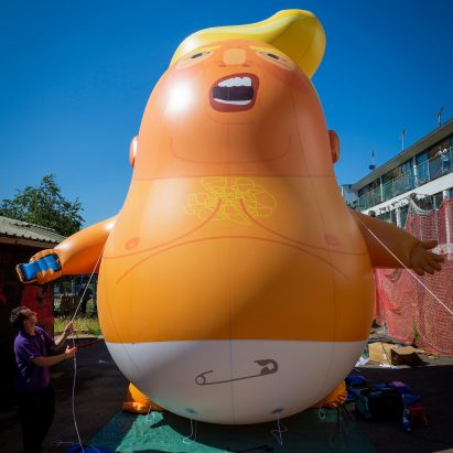 Sadiq Khan approves flight of giant, orange Trump Baby blimp over London