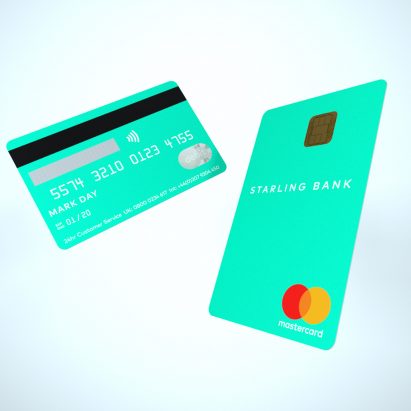 Starling bank launches vertical debit card