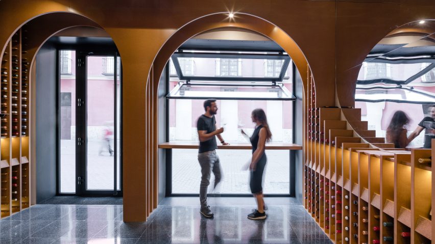 Zooco Estudio create cave-like wine shop in Spain
