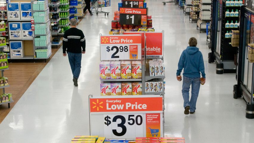 Walmart store interior