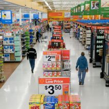 Walmart store interior