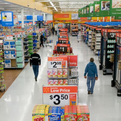 Walmart store interior