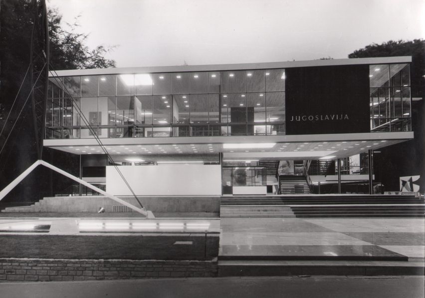 Yugoslav Pavilion at Expo 58 by Vjenceslav Richter, Brussels, Belgium, 1958