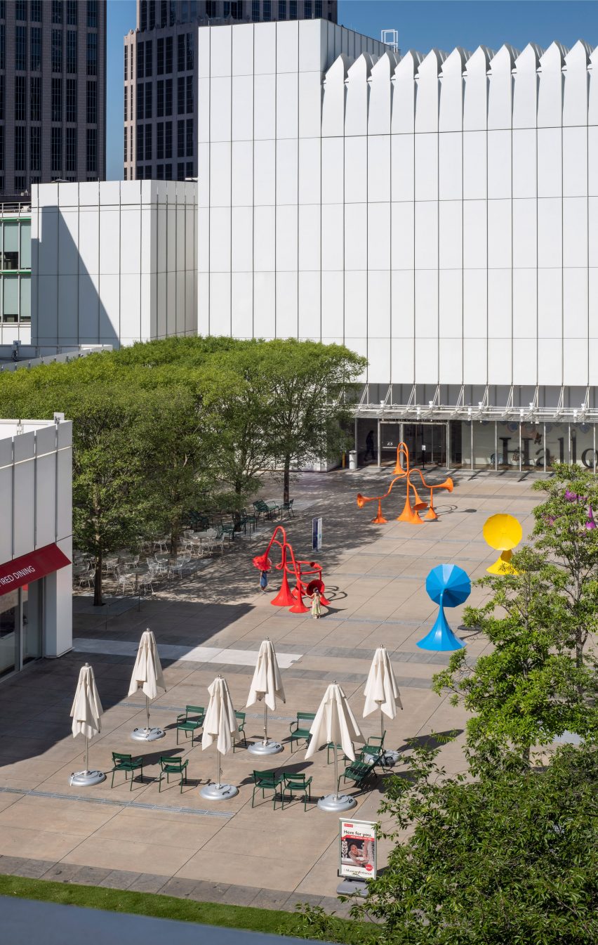 Yuri Suzuki installs six colourful sound-modifying sculptures in Atlanta