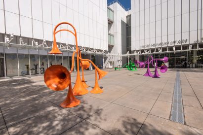 Yuri Suzuki installs six colourful sound-modifying sculptures in Atlanta