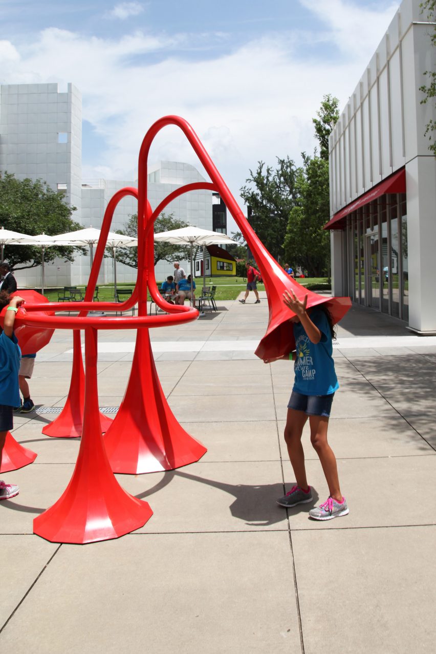 Yuri Suzuki installs six colourful sound-modifying sculptures in Atlanta