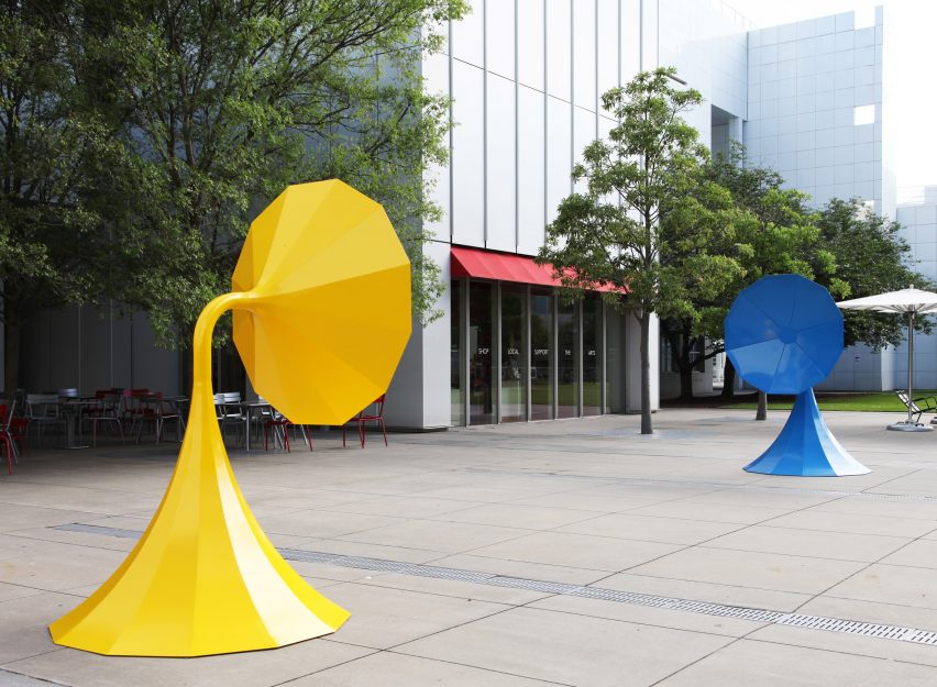 Yuri Suzuki installs six colourful sound-modifying sculptures in Atlanta
