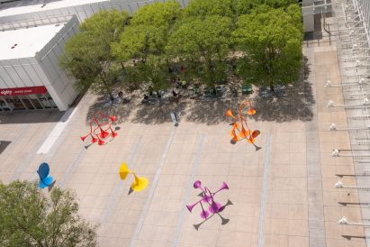 Yuri Suzuki installs six colourful sound-modifying sculptures in Atlanta