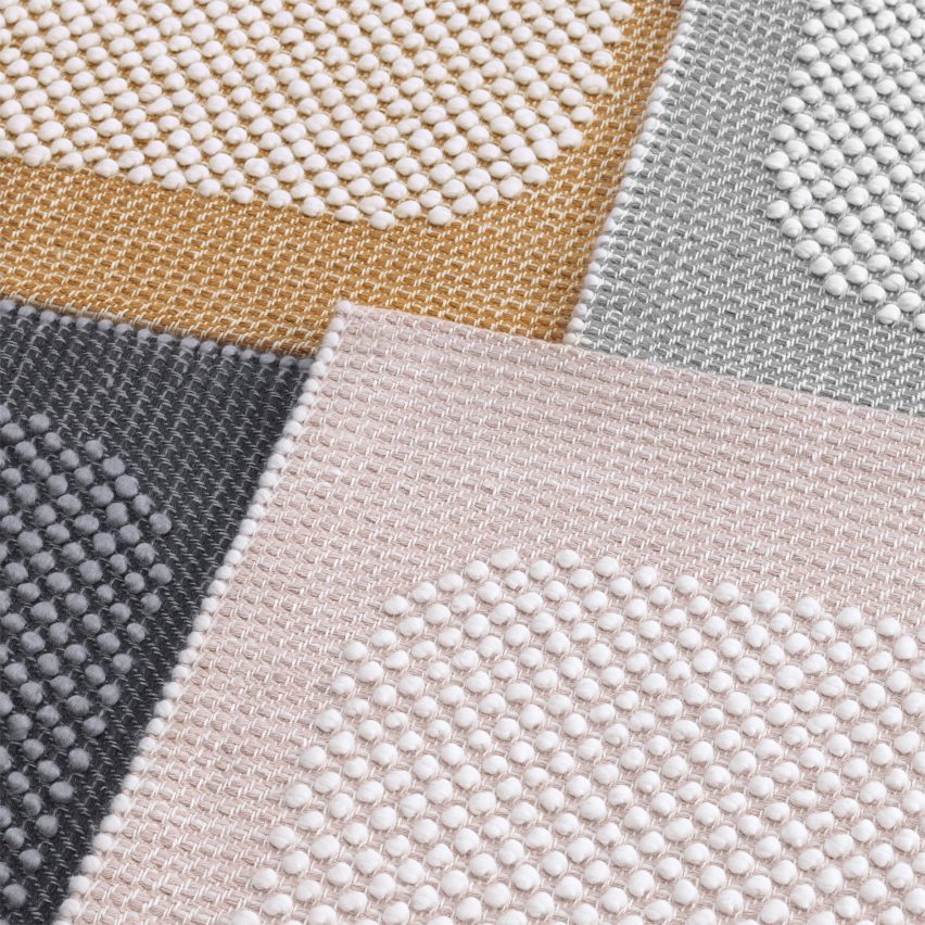 Muuto debuts bobbly rugs that feel like pebbles underfoot