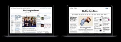 New York Times redesigns website to catch up with mobile offering
