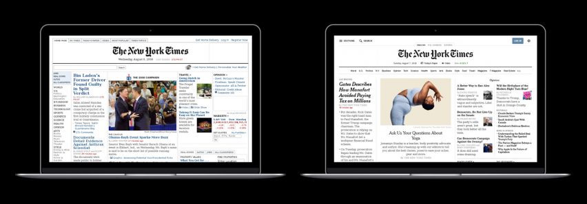 New York Times redesigns website to catch up with mobile offering