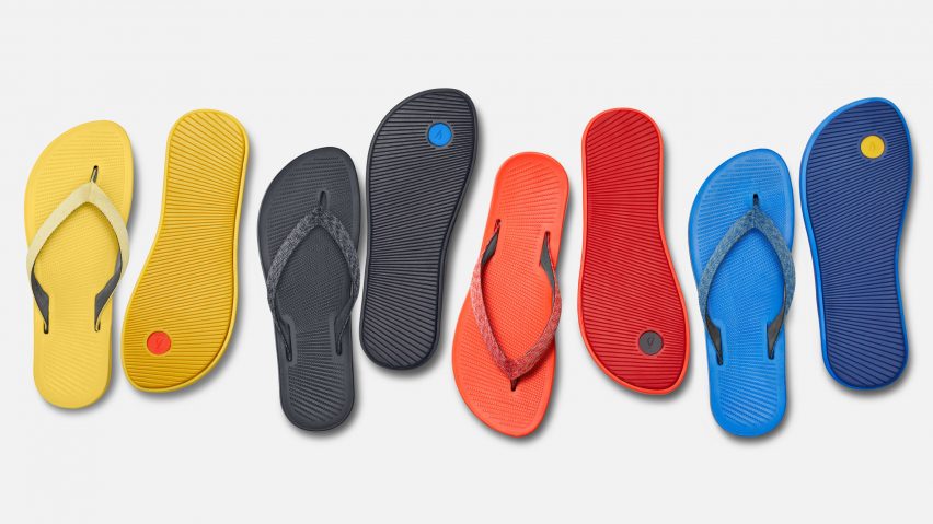 Flip flops with sugar-cane soles released by eco shoe brand Allbirds
