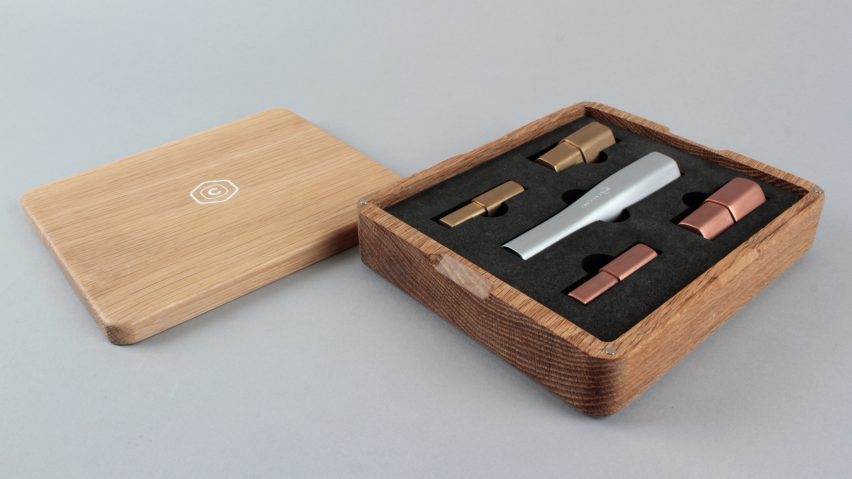 Taecheon Kim's modular makeup brush is designed for men