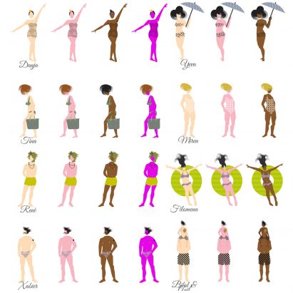 Cutout Mix is a range of “diverse and inclusive” graphic figures for architectural renderings
