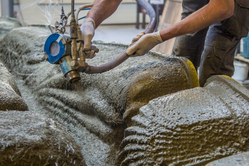 ETH Zurich makes lighter concrete ceiling using 3D sand-printing